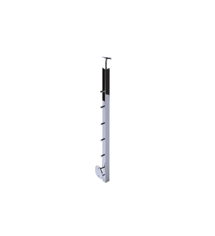 Poste lateral 5 soportes varilla 12mm